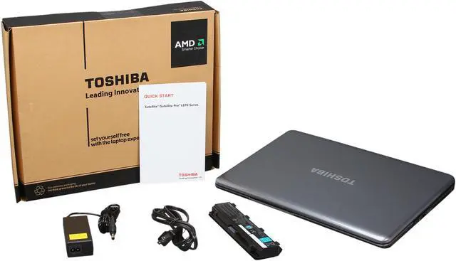 Alt view image 8 of 8 - TOSHIBA Laptop Satellite AMD A6-4400M 4GB Memory 640GB HDD AMD Radeon HD 7520G 17.3" Windows 7 Home Premium 64-Bit L875D-S7230