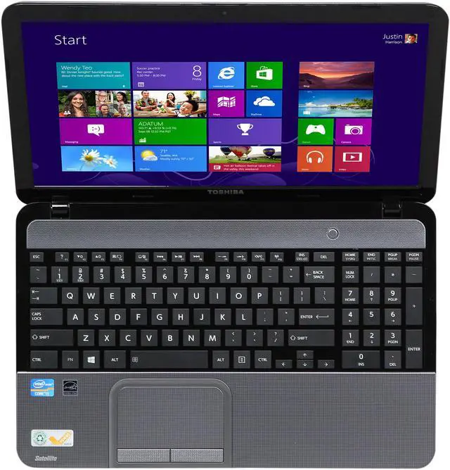 Alt view image 6 of 8 - TOSHIBA Laptop Satellite Intel Core i3-3120M 6GB Memory 640GB HDD Intel HD Graphics 3000 15.6" Windows 8 L855-S5138NR