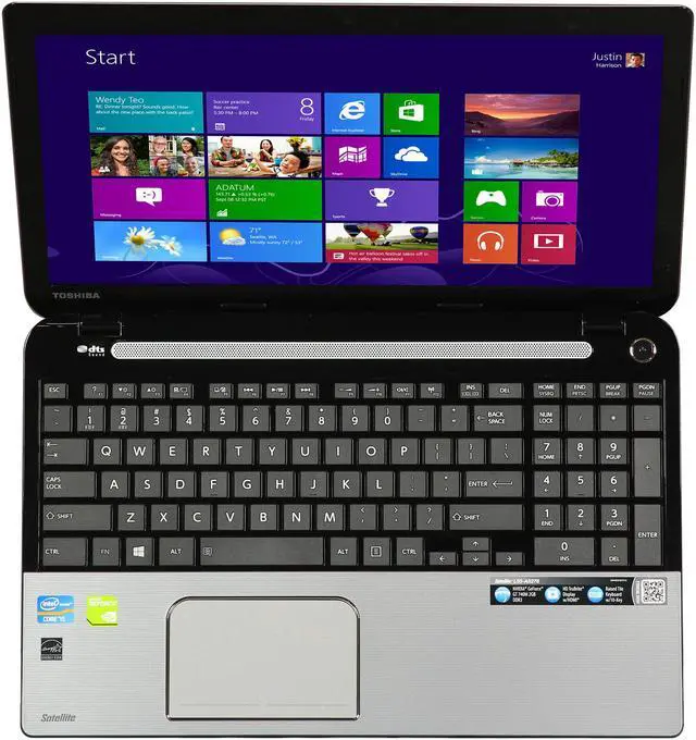 Alt view image 6 of 8 - TOSHIBA Laptop Satellite Intel Core i5-3337U 4GB Memory 500GB HDD NVIDIA GeForce GT 740M 15.6" Windows 8 L55-A5278