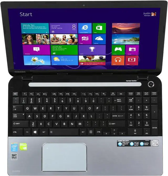 Alt view image 6 of 8 - TOSHIBA Laptop Satellite Intel Core i7-4700MQ 6GB Memory 500GB HDD NVIDIA GeForce GT 740M 15.6" Windows 8 S55-A5276