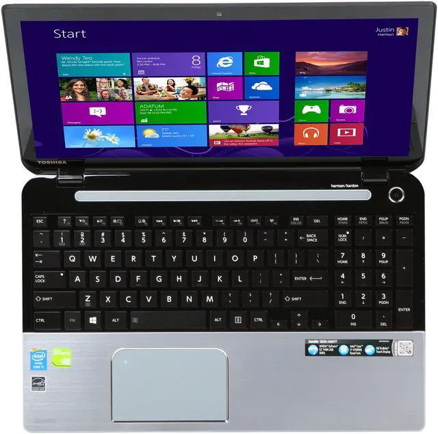 Alt view image 6 of 8 - TOSHIBA Satellite S55t-A5277 Touchscreen Notebook Intel Core i7 4700MQ(2.40GHz) 15.6" 12GB Memory DDR3 1600 1TB HDD 5400rpm DVD Super Multi NVIDIA GeForce GT 740M