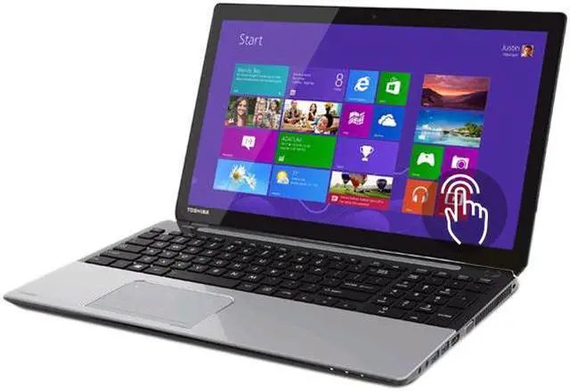 Main image of TOSHIBA Laptop Satellite AMD A6-5200 6GB Memory 750GB HDD AMD Radeon HD 8400 15.6" Touch Screen Windows 8 L55Dt-A5253NR