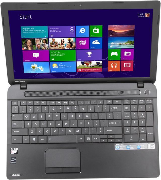 Alt view image 6 of 8 - TOSHIBA Laptop Satellite AMD E1-2100 4GB Memory 500GB HDD AMD Radeon HD 8210 15.6" Windows 8 C55D-A5344