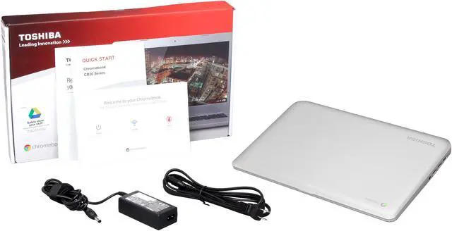 Alt view image 8 of 8 - TOSHIBA CB35-A3120 Chromebook Intel Celeron 2955U (1.40GHz) 2GB Memory 16GB SSD 13.3" Chrome OS