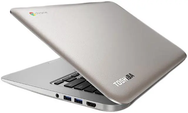 Alt view image 9 of 11 - Toshiba CB35-A3120 13.3" Chromebook with Intel Celeron 2955U Dual Core 1.4Ghz CPU, 2GB DDR3L RAM, 16GB SSD, Bluetooth 4.0, HDMI Out, Google Chrome OS