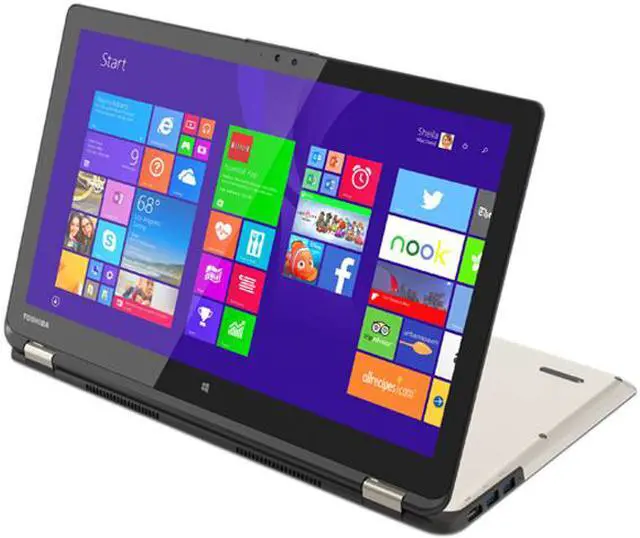 Main image of TOSHIBA Ultrabook Satellite Radius Intel Core i7-4510U 8GB Memory 1TB HDD Intel HD Graphics 4400 15.6" Touch Screen Windows 8.1 P55W-B5224