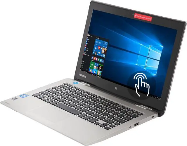 Main image of TOSHIBA Laptop Satellite CL15T-B1204XB Intel Celeron N2840 (2.16 GHz) 2 GB Memory 32 GB eMMC Intel HD Graphics 11.6" Touchscreen Windows 10 Home