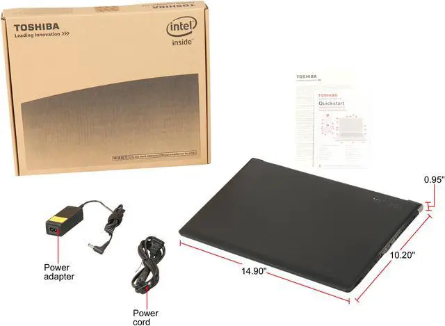 Alt view image 8 of 8 - TOSHIBA Laptop Tecra Intel Core i7-7500U 4GB Memory 1TB HDD Intel HD Graphics 620 15.6" Non-Touch Screen Windows 10 Pro 64-Bit A50-01R01S