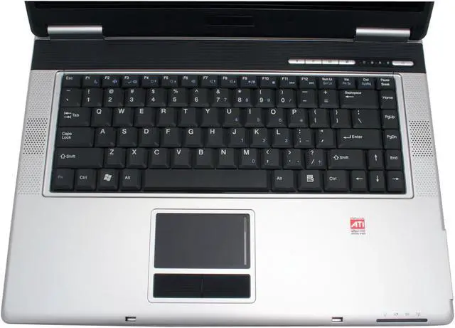 Alt view image 4 of 13 - ASUS BAREBOOK 60/80/100GB HDD ATI Mobility Radeon X1600 15.4" S96J