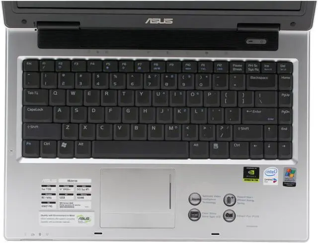 Alt view image 5 of 20 - ASUS A8 Series 14.0" Intel Core 2 Duo T7200 1GB Memory DDR2 667 Windows XP Professional 90NKNA513134321L201T