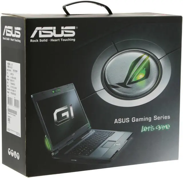 Alt view image 19 of 19 - ASUS Laptop G Series Intel Core 2 Duo T7200 2GB Memory 160GB HDD NVIDIA GeForce Go 7700 15.4" Windows Vista Home Premium G1-AK024C