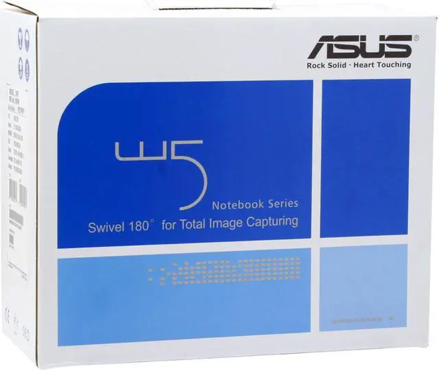 Alt view image 19 of 20 - ASUS Laptop W5 Series Intel Core 2 Duo T7200 1GB Memory 120GB HDD Intel GMA 950 12.1" Windows Vista Home Premium W5FM-2P052C