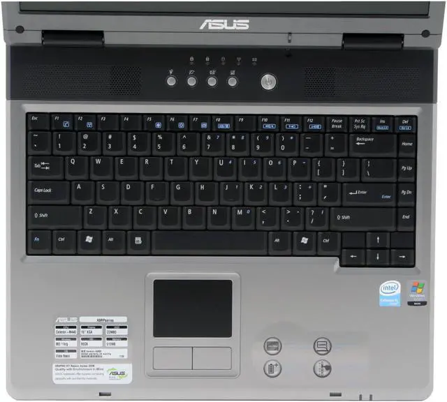 Alt view image 4 of 17 - ASUS Laptop A9 Series Intel Celeron M 440 512MB Memory 80GB HDD ATI Radeon Xpress 200M IGP 15.0" Windows Vista Home Basic A9RP-5A052A