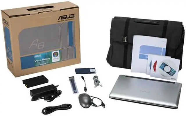 Alt view image 16 of 16 - ASUS Laptop A8 Series Intel Core 2 Duo T7200 1GB Memory 120GB HDD NVIDIA GeForce Go 7700 14.0" Windows Vista Home Premium A8JS-4S024C
