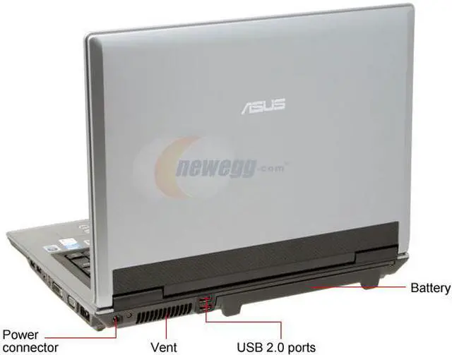 Alt view image 6 of 16 - ASUS Laptop F3 Series Intel Core 2 Duo T7200 1GB Memory 120GB HDD ATI Mobility Radeon X1700 15.4" Windows Vista Home Premium F3JP-AK048C-A