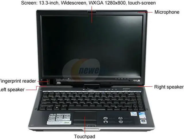 Alt view image 3 of 19 - ASUS R1F-K049E 2GB Memory 13.3" 1280 x 800 Tablet PC Windows Vista Business