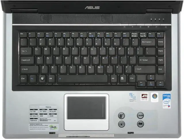 Alt view image 5 of 18 - ASUS Laptop F3 Series Intel Core 2 Duo T7200 1GB Memory 160GB HDD ATI Mobility Radeon X1700 15.4" Windows Vista Home Premium F3JP-AS096C