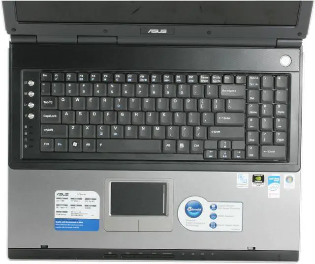 Alt view image 5 of 18 - ASUS Laptop A7 Series Intel Core 2 Duo T7300 2GB Memory 200GB HDD NVIDIA GeForce 8400M G 17.1" Windows Vista Home Premium A7S-A1