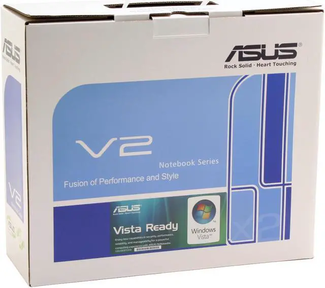 Alt view image 18 of 19 - ASUS Laptop V2 Series Intel Core 2 Duo T7700 2GB Memory 160GB HDD NVIDIA GeForce 8600M GS 14.0" Windows Vista Business V2S-B1