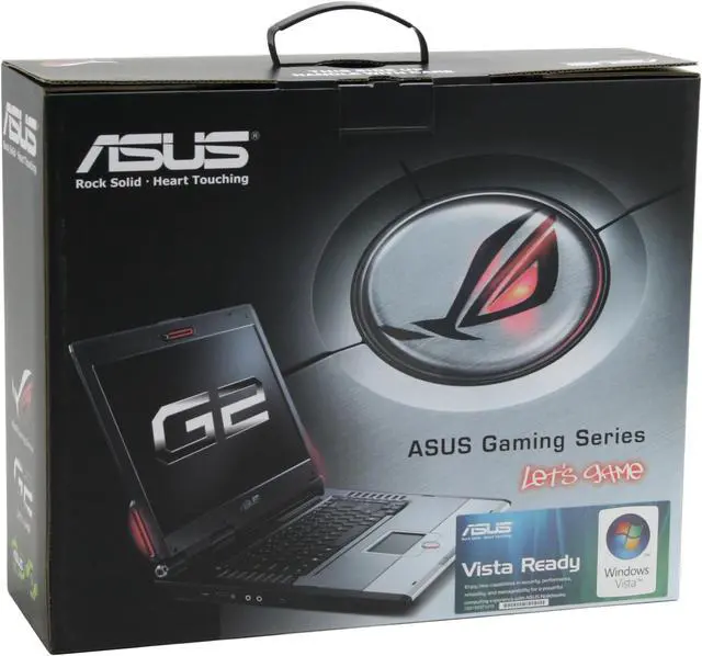 Alt view image 19 of 19 - ASUS Laptop G Series AMD Turion 64 X2 TL-64 2GB Memory 160GB HDD ATI Mobility Radeon HD 2600 17.0" Windows Vista Home Premium G2K-A1