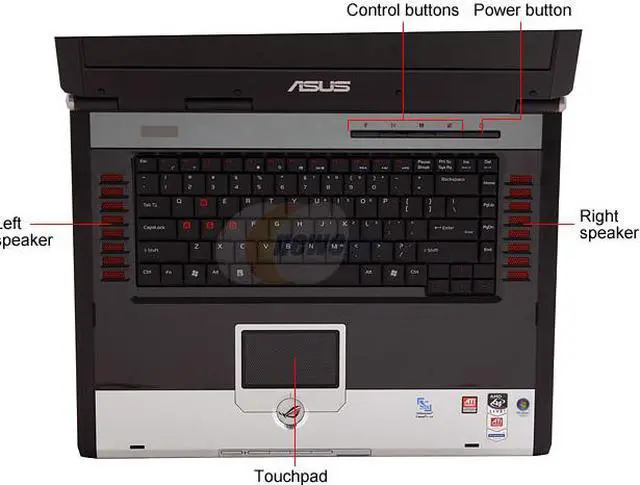 Alt view image 4 of 19 - ASUS Laptop G Series AMD Turion 64 X2 TL-64 2GB Memory 160GB HDD ATI Mobility Radeon HD 2600 17.0" Windows Vista Home Premium G2K-A1