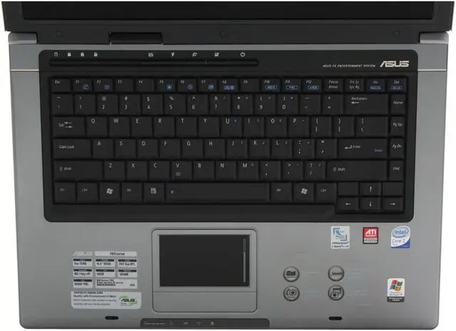 Alt view image 4 of 19 - ASUS F5 Series 15.4" Intel Core 2 Duo T5450 1GB Memory DDR2 667 Windows XP Professional