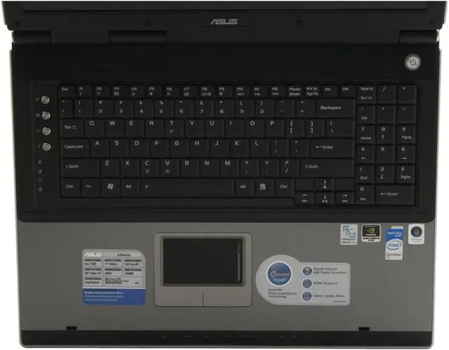 Alt view image 4 of 19 - ASUS Laptop A7 Series Intel Core 2 Duo T7500 2GB Memory 250GB HDD NVIDIA GeForce 8600M GS 17.0" Windows Vista Home Premium A7SV-A1