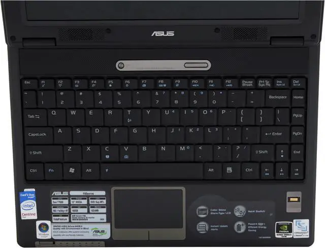 Alt view image 4 of 18 - ASUS Laptop F9 Series Intel Core 2 Duo T7500 1GB Memory 160GB HDD NVIDIA GeForce 8400M G 12.1" Windows Vista Home Premium F9S-B1