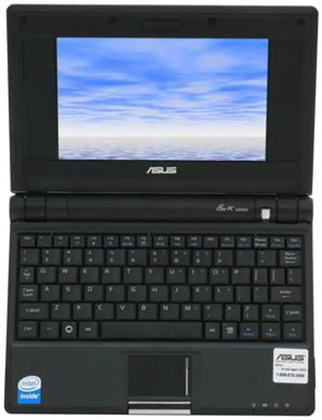 Alt view image 13 of 14 - HP Debranded Eee PC Eee PC 4G – Galaxy Black Intel Mobile CPU 7" WVGA 512MB Memory 4GB SSD NetBook