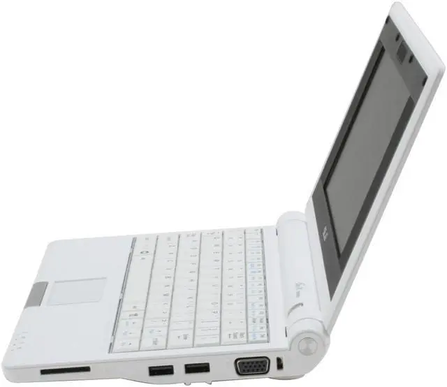 Alt view image 3 of 17 - ASUS Eee PC 4G Surf - Pure White Intel Mobile CPU 7" WVGA 512MB Memory 4GB SSD NetBook