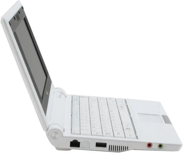 Alt view image 5 of 17 - ASUS Eee PC 4G Surf - Pure White Intel Mobile CPU 7" WVGA 512MB Memory 4GB SSD NetBook