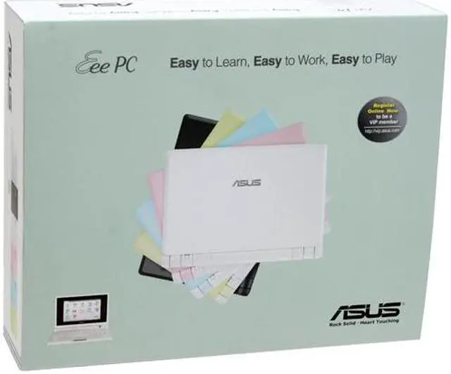 Alt view image 14 of 14 - ASUS Eee PC 4G Surf - Galaxy Black Intel Mobile CPU 7" WVGA 512MB Memory 4GB SSD NetBook
