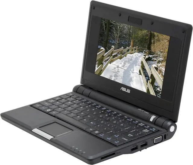 Alt view image 2 of 14 - ASUS Eee PC 4G Surf - Galaxy Black Intel Mobile CPU 7" WVGA 512MB Memory 4GB SSD NetBook