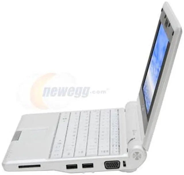 Alt view image 2 of 14 - ASUS Eee PC 8G - Pearl White Intel Mobile CPU 7" WVGA 1GB Memory 8GB SSD NetBook