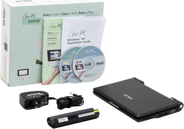 Alt view image 14 of 15 - ASUS Eee PC 2G Surf - Galaxy Black Intel Mobile CPU 7" WVGA 512MB Memory 4GB SSD NetBook