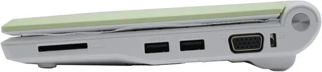 Alt view image 12 of 15 - ASUS Eee PC 2G Surf - Lush Green Intel Mobile CPU 7" WVGA 512MB Memory 2GB SSD NetBook