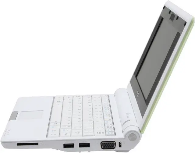 Alt view image 9 of 15 - ASUS Eee PC 2G Surf - Lush Green Intel Mobile CPU 7" WVGA 512MB Memory 2GB SSD NetBook