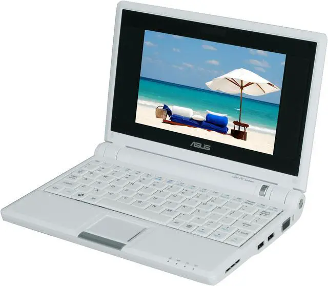Alt view image 2 of 15 - ASUS Eee PC 2G Surf - Pure White Intel Mobile CPU 7" WVGA 512MB Memory 2GB SSD NetBook
