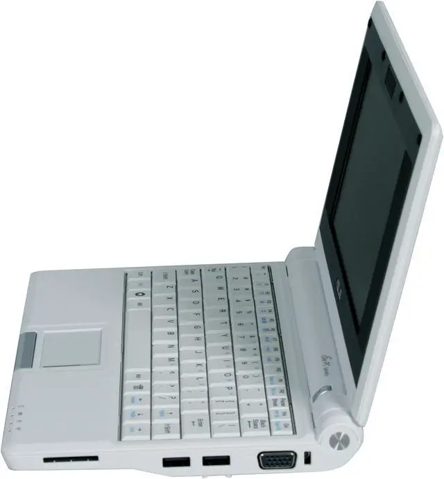 Alt view image 9 of 15 - ASUS Eee PC 2G Surf - Pure White Intel Mobile CPU 7" WVGA 512MB Memory 2GB SSD NetBook