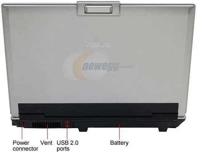 Alt view image 4 of 14 - ASUS Laptop F3 Series AMD Turion 64 X2 TL-60 2GB Memory 200GB HDD ATI Mobility Radeon HD 2600 15.4" Windows Vista Home Premium F3KA-X3