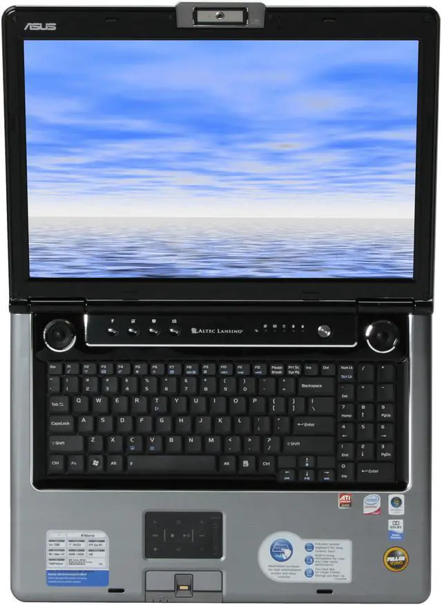 Alt view image 13 of 14 - ASUS Laptop M70 Series Intel Core 2 Duo T9300 4GB Memory 500GB HDD ATI Mobility Radeon HD 3650 17.0" Windows Vista Home Premium M70SA-X2