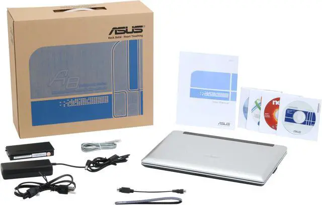 Alt view image 2 of 2 - ASUS Laptop A8 Series Intel Core 2 Duo T5550 3GB Memory 250GB HDD NVIDIA GeForce 8400M G 14.0" Windows XP Professional A8SC-X3