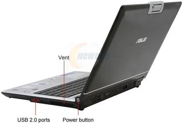Alt view image 3 of 15 - ASUS Laptop F8 Series Intel Core 2 Duo T5550 3GB Memory 250GB HDD NVIDIA GeForce 9500M GS 14.0" Windows Vista Home Premium F8Sn-D1