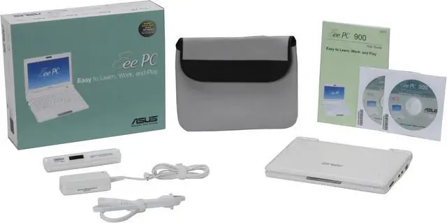 Alt view image 3 of 3 - ASUS Eee PC EeePC 900 20G – Pearl White Intel Mobile CPU 8.9" WSVGA 1GB Memory 20GB SSD NetBook