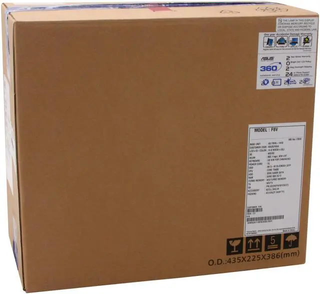 Alt view image 18 of 18 - ASUS Laptop F8 Series Intel Core 2 Duo T9400 4GB Memory 320GB HDD ATI Mobility Radeon HD 3650 14.1" Windows Vista Home Premium F8Va-C1