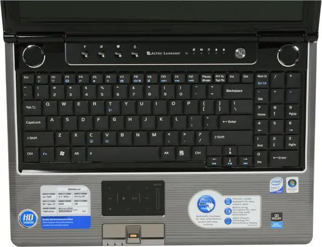 Alt view image 10 of 18 - ASUS Laptop M50 Series Intel Core 2 Duo T9400 4GB Memory 320GB HDD NVIDIA GeForce 9600M GS 15.4" Windows Vista Home Premium M50Vm-B1