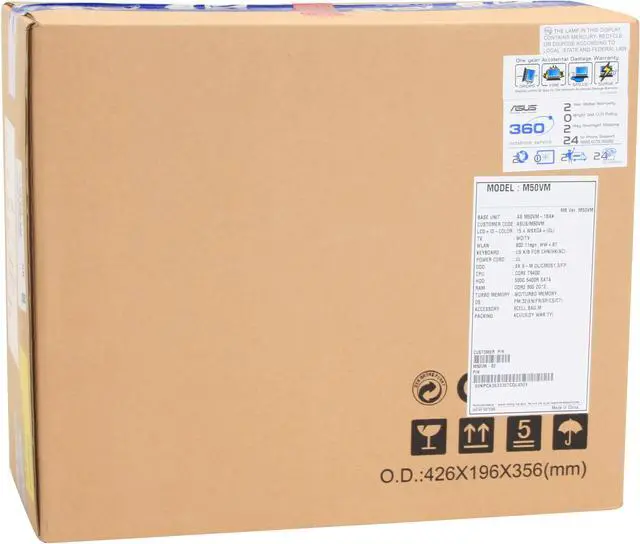 Alt view image 19 of 19 - ASUS Laptop M50 Series Intel Core 2 Duo T9400 4GB Memory 500GB HDD NVIDIA GeForce 9600M GS 15.4" Windows Vista Home Premium M50Vm-B2