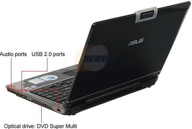 Alt view image 3 of 19 - ASUS Laptop M50 Series Intel Core 2 Duo T9400 4GB Memory 500GB HDD NVIDIA GeForce 9600M GS 15.4" Windows Vista Home Premium M50Vm-B2