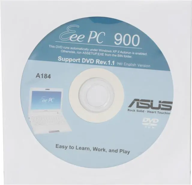 Alt view image 17 of 18 - ASUS Eee PC EEEPC900-BK010X Galaxy Black Intel Mobile CPU 8.9" WVGA 1GB Memory 12GB SSD NetBook