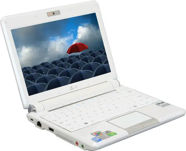 Alt view image 8 of 18 - ASUS Eee PC 901 XP - Pearl White NetBook Intel Atom 8.9" Wide SVGA 1GB Memory 12GB SSD Integrated Graphics